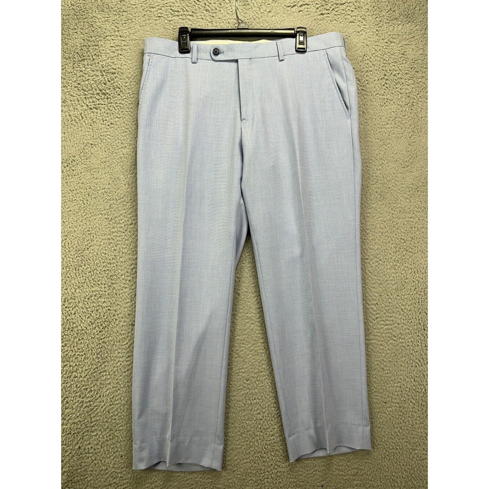 Daniel Hechter‎ Pants Mens 36X30 Luke Light Blue Dress Straight Leg Flat Front